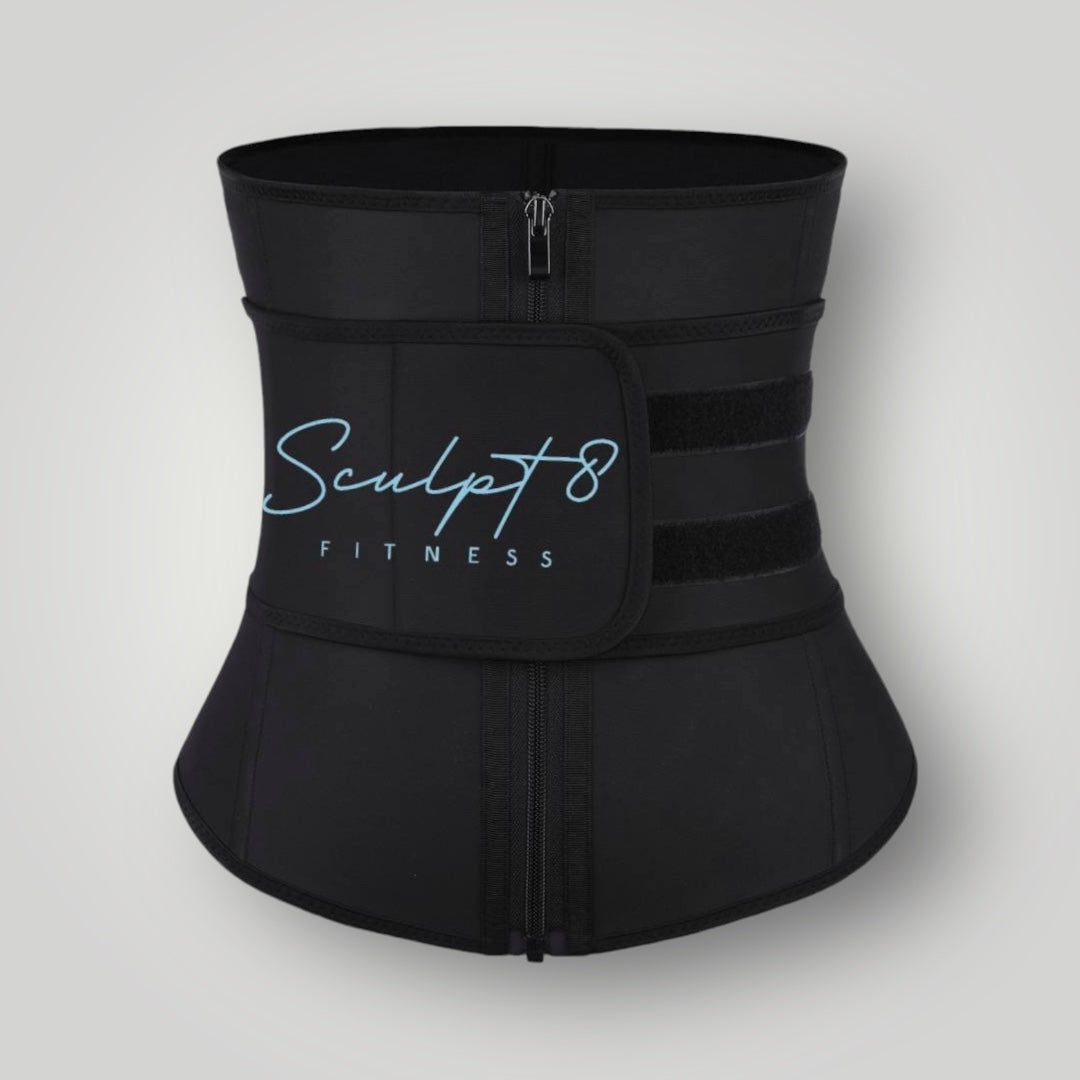 Sculpt 8 Skylar Single Latex Zip Blue Waistband